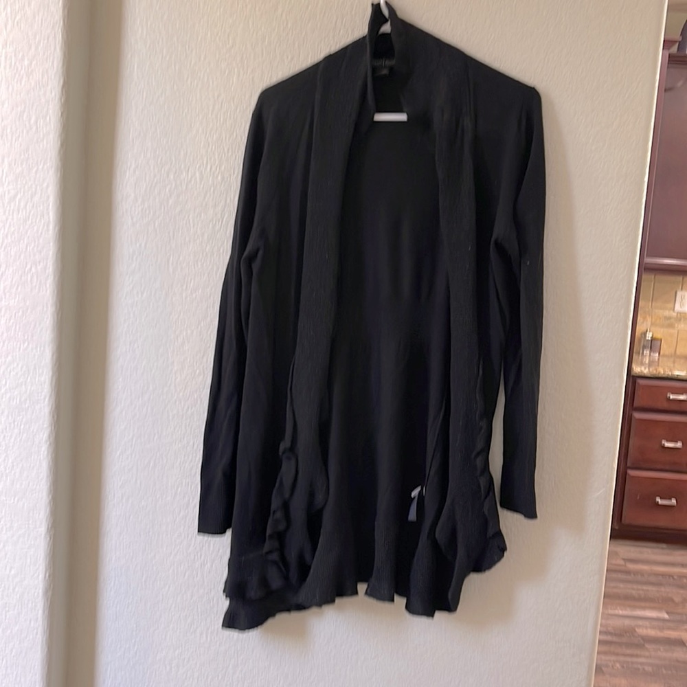 Long open sweater